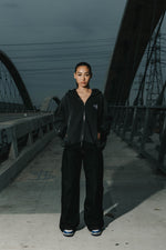 INTRA ONE's Toxic Love Zip Up Jacket on Female Model, facing the camera