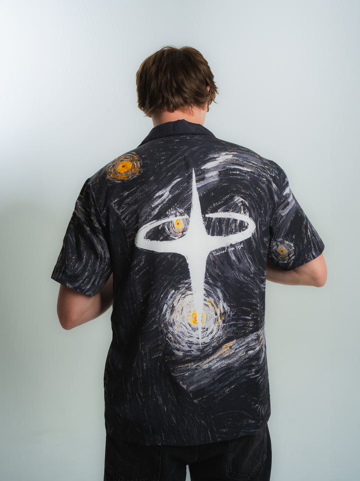 STARRY MIDNIGHT BUTTON UP