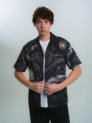 STARRY MIDNIGHT BUTTON UP